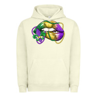 Pigment Pistachio mardi gras lips Urban Hoodie - LillyAllenDesigns