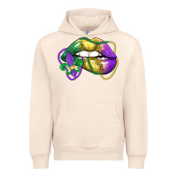 Sandshell mardi gras lips Urban Hoodie - LillyAllenDesigns