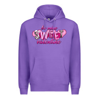 Purple be mine sweet valentine Premium Hoodie - NancyCooperArtShop