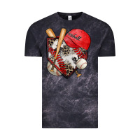 Cloud Black baseball home plate Vintage Tee - Zillion Design Studio