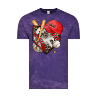 Cloud Purple baseball home plate Vintage Tee - Zillion Design Studio