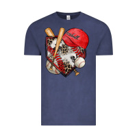 Vintage Denim baseball home plate Vintage Tee - Zillion Design Studio