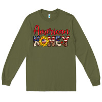Army Green American honey Long Sleeve Tee - Neo Western