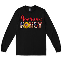 Black American honey Long Sleeve Tee - Neo Western