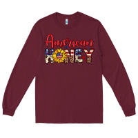 Burgundy American honey Long Sleeve Tee - Neo Western