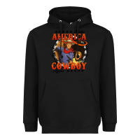 Black make america cowboy again Heavyweight Hoodie - AdoDesignShop