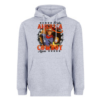 Heather Grey make america cowboy again Heavyweight Hoodie - AdoDesignShop