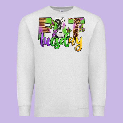 Fat Tuesday Mardi Gras Premium Sweatshirt Designed By Jasminsmagicworld