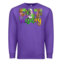 Purple fat tuesday mardi gras Premium Sweatshirt - Jasminsmagicworld