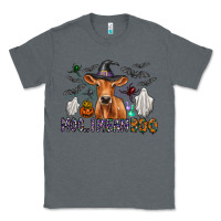 Charcoal Heather Moo I Mean Boo Classic Tee - CowhideDigitalArt