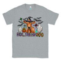 Heather Grey Moo I Mean Boo Classic Tee - CowhideDigitalArt