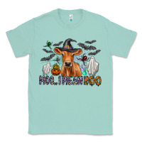 Seafoam Moo I Mean Boo Classic Tee - CowhideDigitalArt