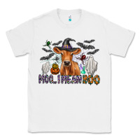 White Moo I Mean Boo Classic Tee - CowhideDigitalArt