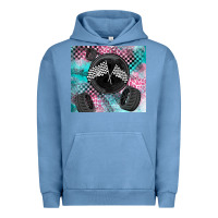 Pigment Pebble Blue racing Urban Hoodie - LillyAllenDesigns