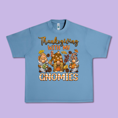 Thanksgiving With My  Gnomies Urban Heavy Tee Designed By Barkaloodesign
