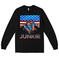 Black American junkie Long Sleeve Tee - Neo Western