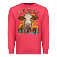 Cardinal heifer with sunflowers Premium Sweatshirt - LillyAllenDesigns