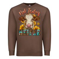 Chestnut heifer with sunflowers Premium Sweatshirt - LillyAllenDesigns