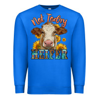 True Royal heifer with sunflowers Premium Sweatshirt - LillyAllenDesigns