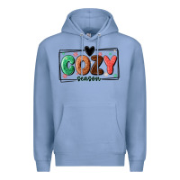 Colony Blue cozy season Premium Hoodie - MaliasSmallBusiness