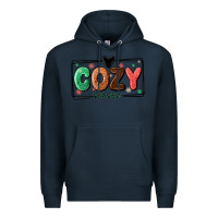 Navy cozy season Premium Hoodie - MaliasSmallBusiness