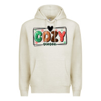 Oatmeal Heather cozy season Premium Hoodie - MaliasSmallBusiness