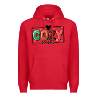 Red cozy season Premium Hoodie - MaliasSmallBusiness