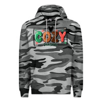 Slate Camo cozy season Premium Hoodie - MaliasSmallBusiness
