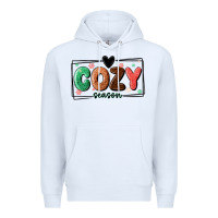 White cozy season Premium Hoodie - MaliasSmallBusiness