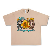 Burro with god all things are possible sunflower Urban Heavy Tee - Zillion Design Studio