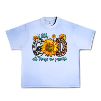 Grape Ice with god all things are possible sunflower Urban Heavy Tee - Zillion Design Studio