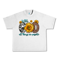 Lunar Rock with god all things are possible sunflower Urban Heavy Tee - Zillion Design Studio