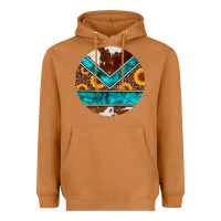 Meerkat turquoise cowhide leopard sunflowers round Heavyweight Hoodie - Artiststas