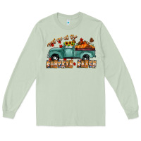 Matcha meet me af the pumpkin patch Long Sleeve Tee - CowhideDigitalArt