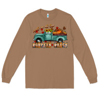 Toasted Coconut meet me af the pumpkin patch Long Sleeve Tee - CowhideDigitalArt