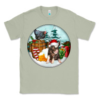 Matcha Christmas Pig With Chicken Classic Tee - FaDigitalArtStudio