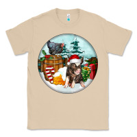 Mushroom Christmas Pig With Chicken Classic Tee - FaDigitalArtStudio