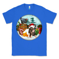 True Royal Christmas Pig With Chicken Classic Tee - FaDigitalArtStudio