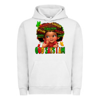 Pigment Lunar Rock god says i am juneteenth kid Urban Hoodie - LillyAllenDesigns