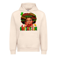 Sandshell god says i am juneteenth kid Urban Hoodie - LillyAllenDesigns
