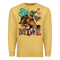 Antique Gold be mine cowboy rodeo valentines day Premium Sweatshirt - Jasminsmagicworld