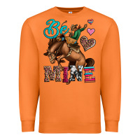 Carrot be mine cowboy rodeo valentines day Premium Sweatshirt - Jasminsmagicworld