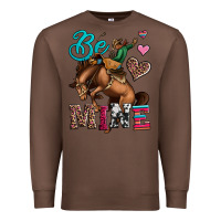 Chestnut be mine cowboy rodeo valentines day Premium Sweatshirt - Jasminsmagicworld