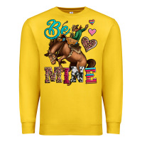 Lemon be mine cowboy rodeo valentines day Premium Sweatshirt - Jasminsmagicworld