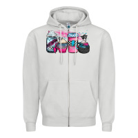 Dove Grey racing coffee cups Zipper Hoodie - JahusDesignShop