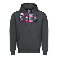 Smoke racing coffee cups Zipper Hoodie - JahusDesignShop