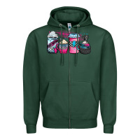 Sports Green racing coffee cups Zipper Hoodie - JahusDesignShop