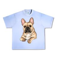 Grape Ice french bulldog sitting Urban Heavy Tee - RanaPortraitStore