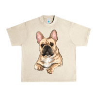 Sandshell french bulldog sitting Urban Heavy Tee - RanaPortraitStore