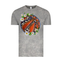 Cloud Rock basketball with patterns and daisies Vintage Tee - texasbilliewilder